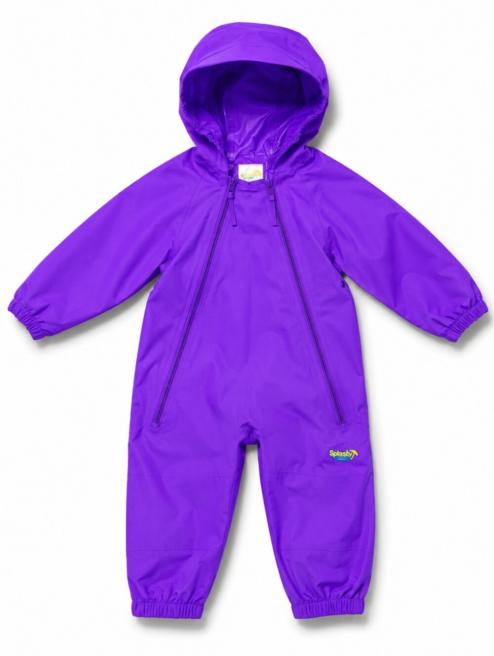 ☔ Splashy Purple One-Piece Baby Rain Suit & Mud Suit (Size: 12-18 Months) ☔